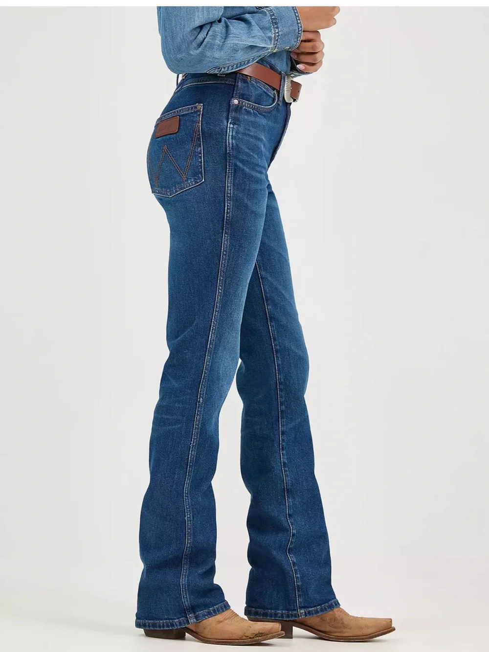 WORN ONCE Wrangler Retro Bailey High Rise Boot Cut Jeans size 26 x 32 - Picture 4 of 16